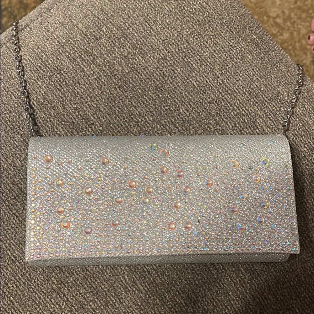 Glitter purse cross body or clutch